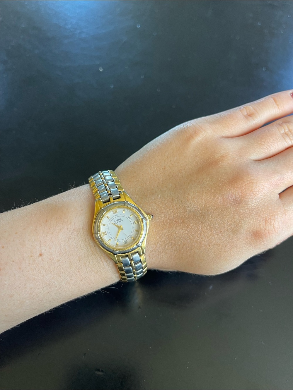 Anne Klein II Watch White Two-Tone Dial